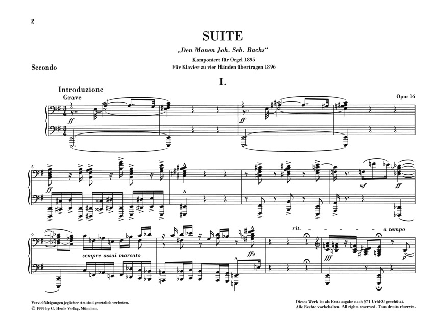 Other Cover Image Suite für Orgel e-moll op. 16
