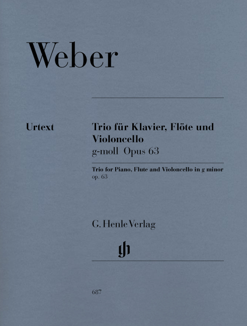 Front Cover Image Trio für Klavier, Flöte und Violoncello g-moll op. 63