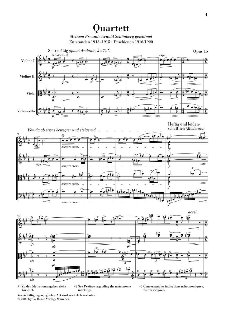 Other Cover Image Streichquartett Nr. 2 op. 15
