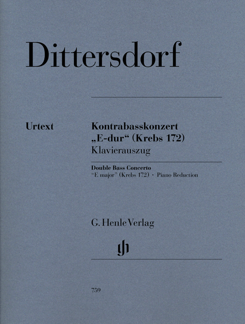 Front Cover Image Kontrabasskonzert "E-dur" (Krebs 172)