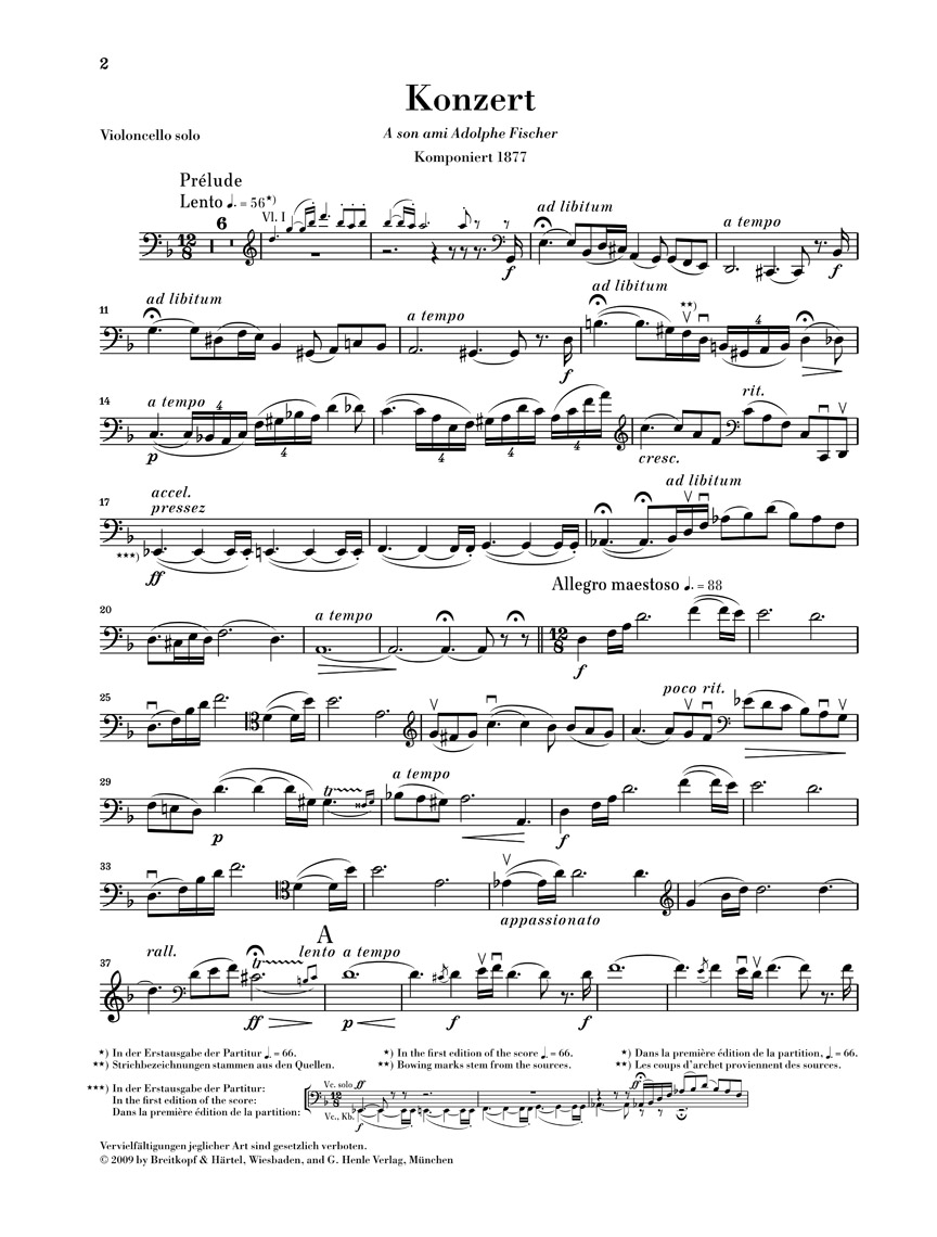 Other Cover Image Violoncellokonzert d-moll