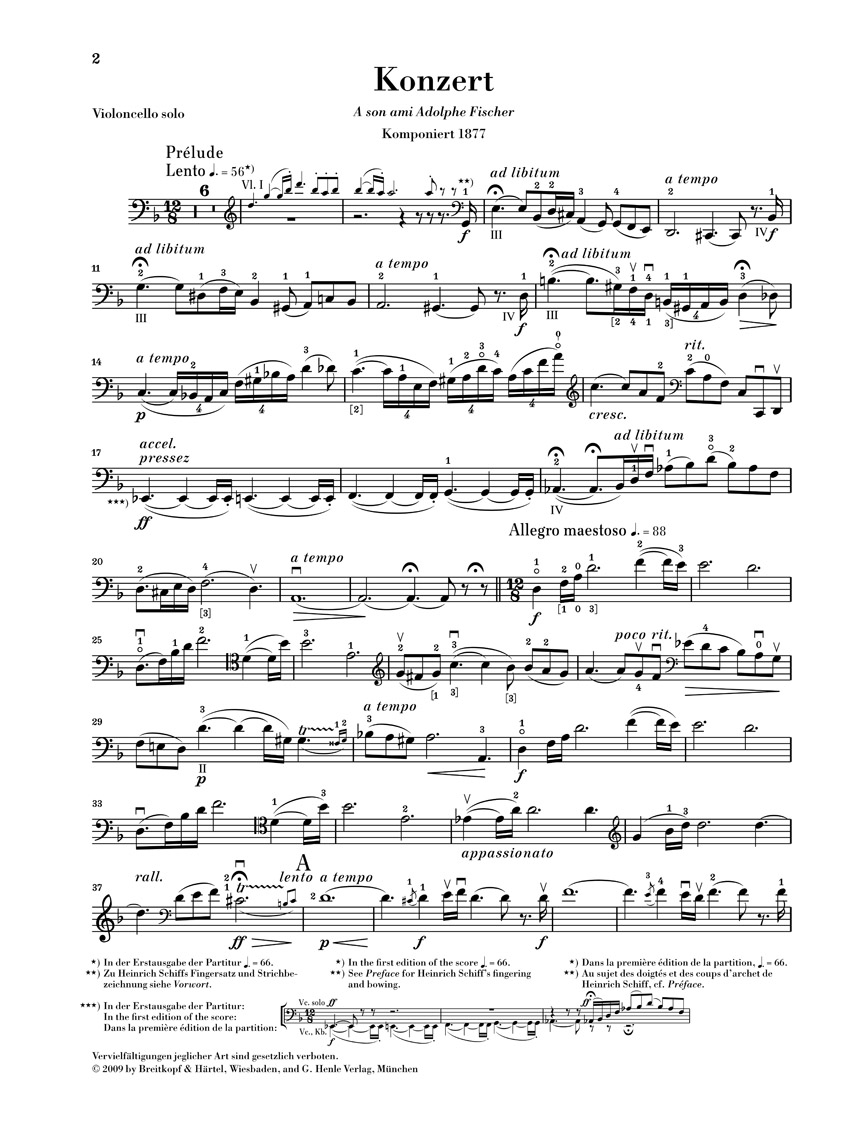 Other Cover Image Violoncellokonzert d-moll