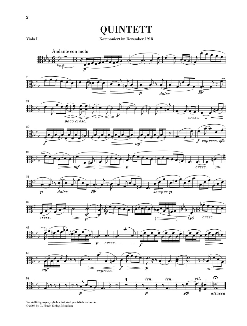 Other Cover Image Streichquintett Es-dur