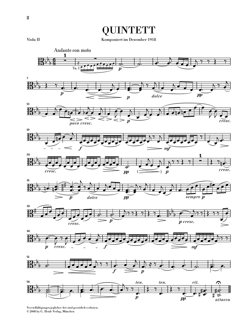 Other Cover Image Streichquintett Es-dur