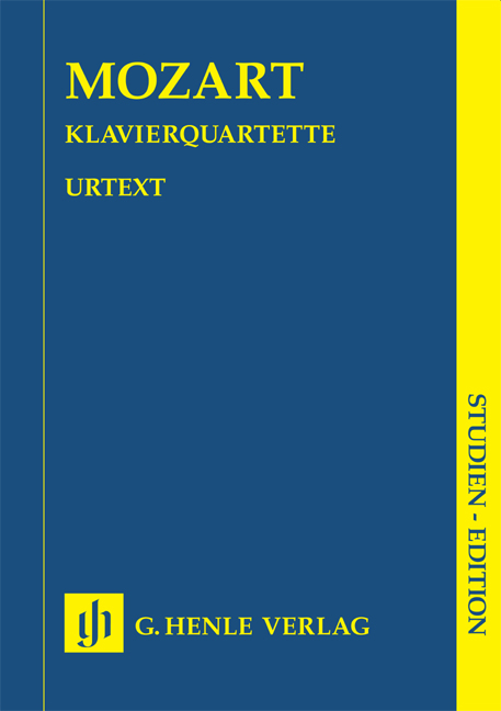 Front Cover Image Quartette für Violine, Viola und Violoncello und Klavier, KV 478 und KV 493