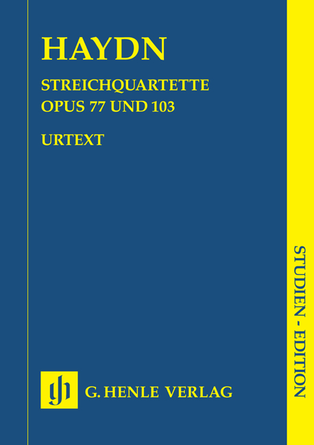 Front Cover Image Streichquartette Heft XI op. 77, 103