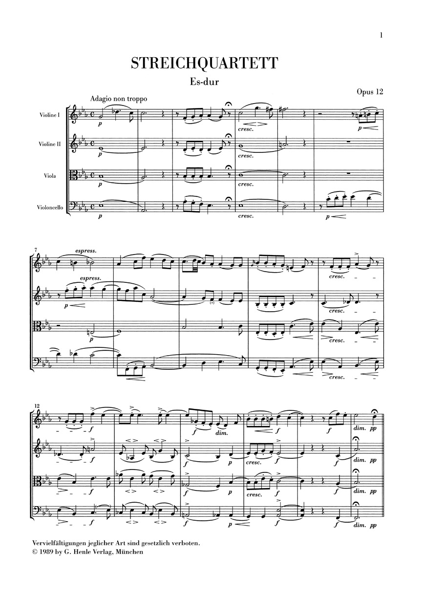 Other Cover Image Streichquartette op. 12 und 13