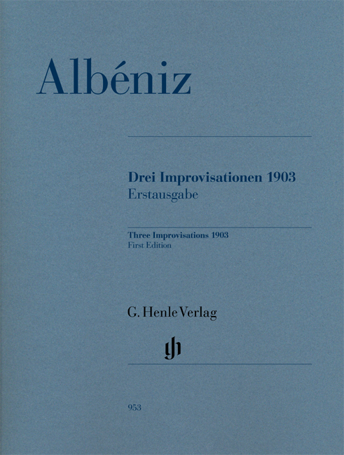 Front Cover Image Drei Improvisationen 1903 Erstausgabe