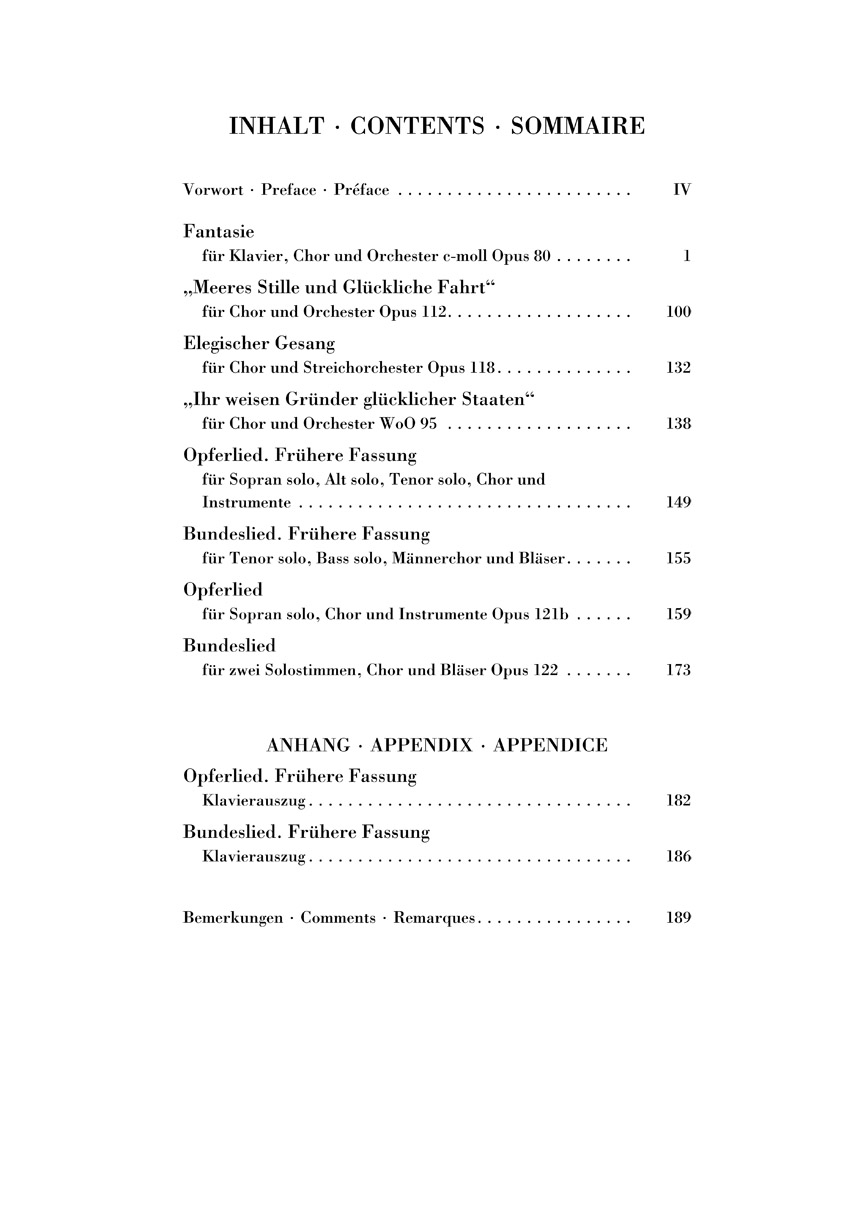 Other Cover Image Chorfantasie c-moll op. 80 und andere Werke