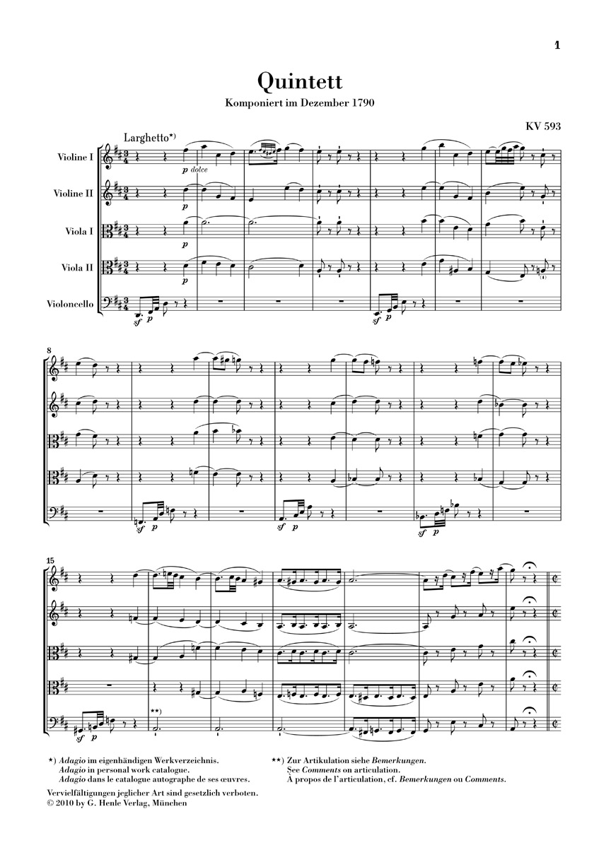 Other Cover Image Streichquintette Band 3 KV 593+614