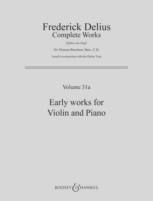 Front Cover Image Early Works Band 31a