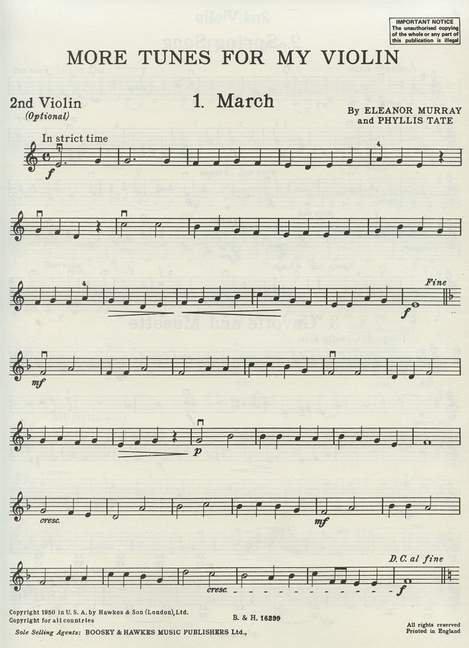 Front Cover Image More Tunes for my Violin 