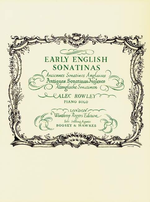 Front Cover Image Altenglische Sonatinen 