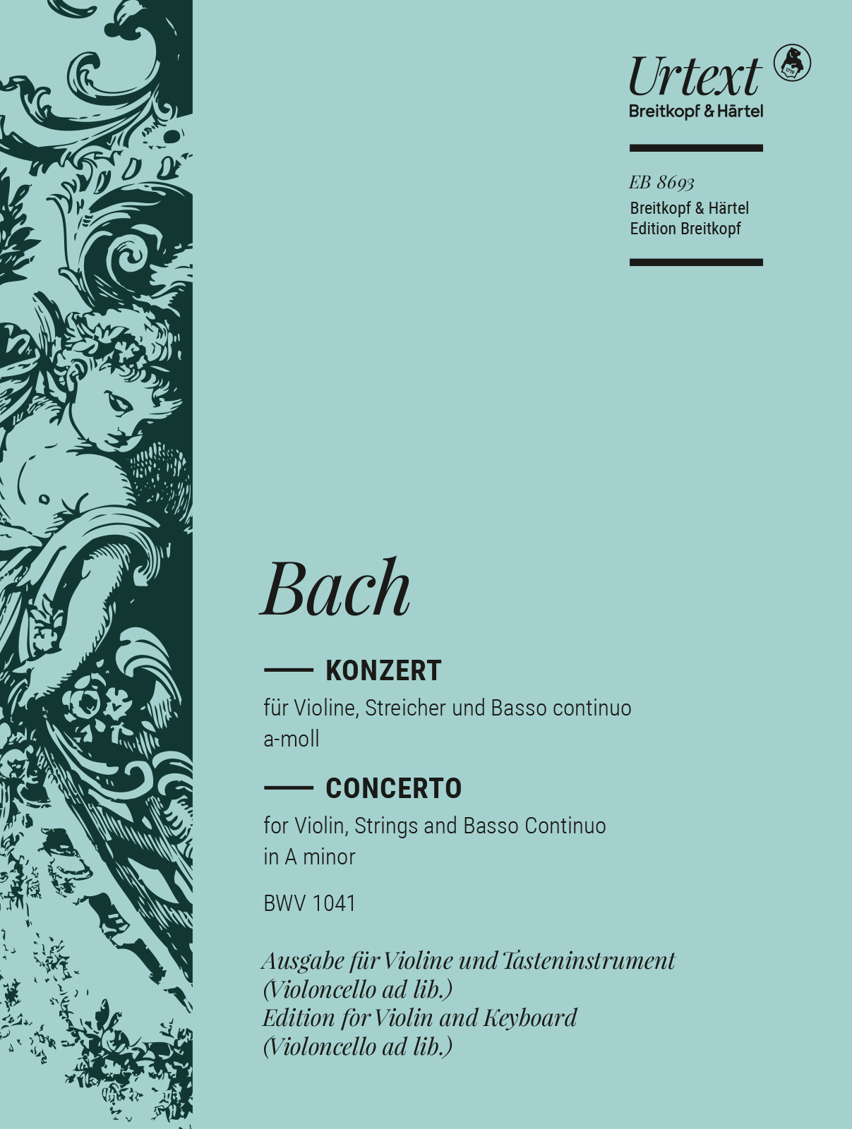 Other Cover Image Konzert für Violine, Streicher und Bc a-moll BWV 1041