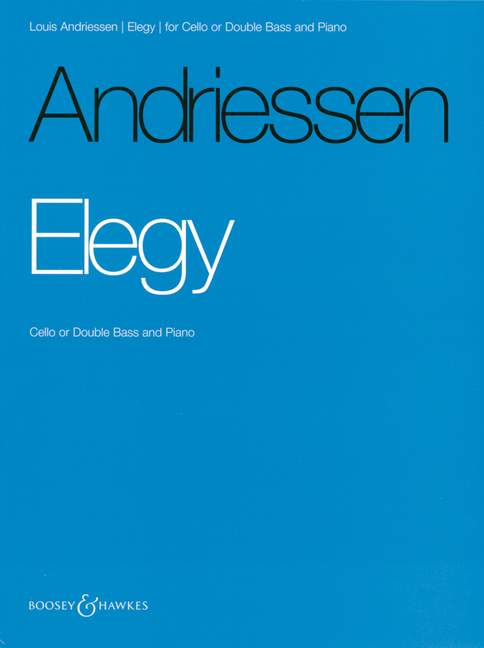 Front Cover Image Elegy (1957)
