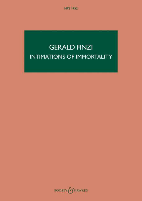 Front Cover Image Intimations of Immortality op. 29