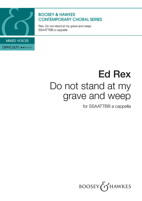 Front Cover Image Do not stand at my grave and weep