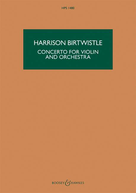 Front Cover Image Concerto for Violin and Orchestra