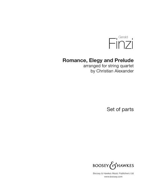 Front Cover Image Romance, Elegy and Prelude