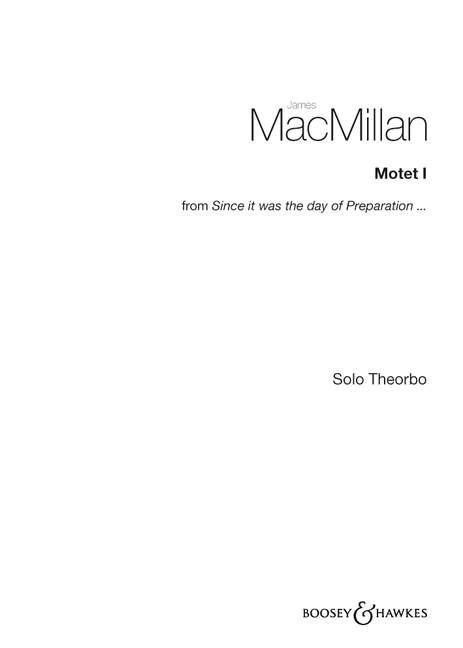 Front Cover Image Motet I