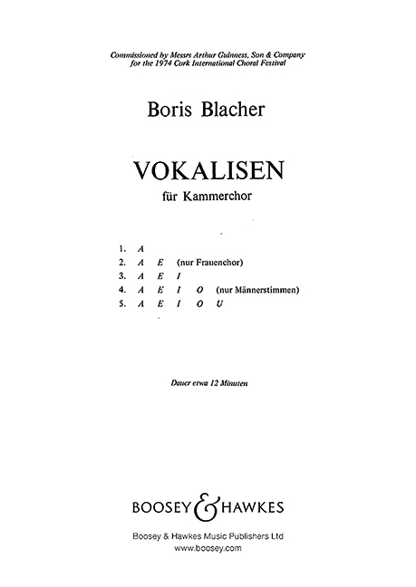 Front Cover Image Vokalisen (1973)