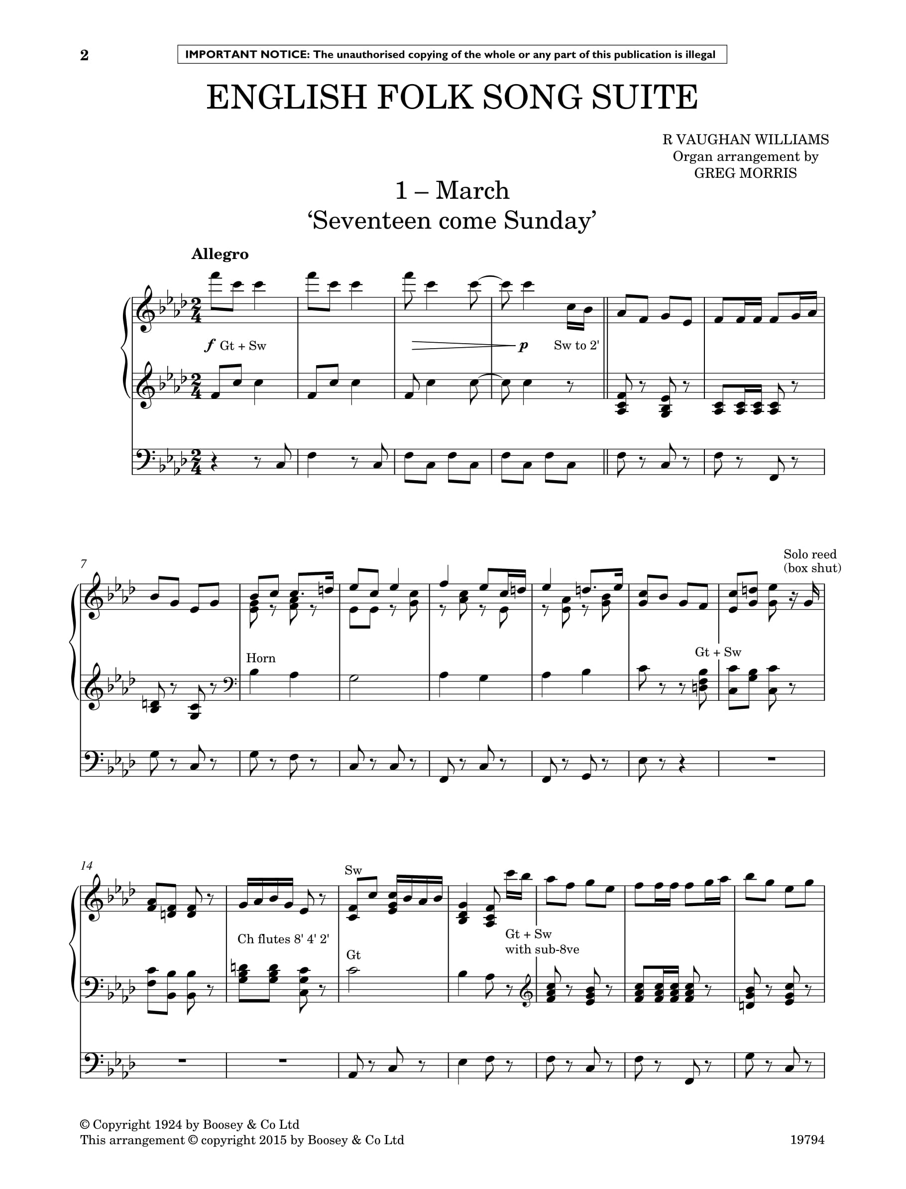 Other Cover Image English Folk Song Suite