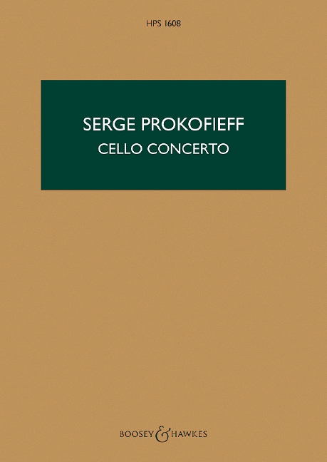 Front Cover Image Cello Concerto in E minor e-Moll op. 58 (1933 - 1938)