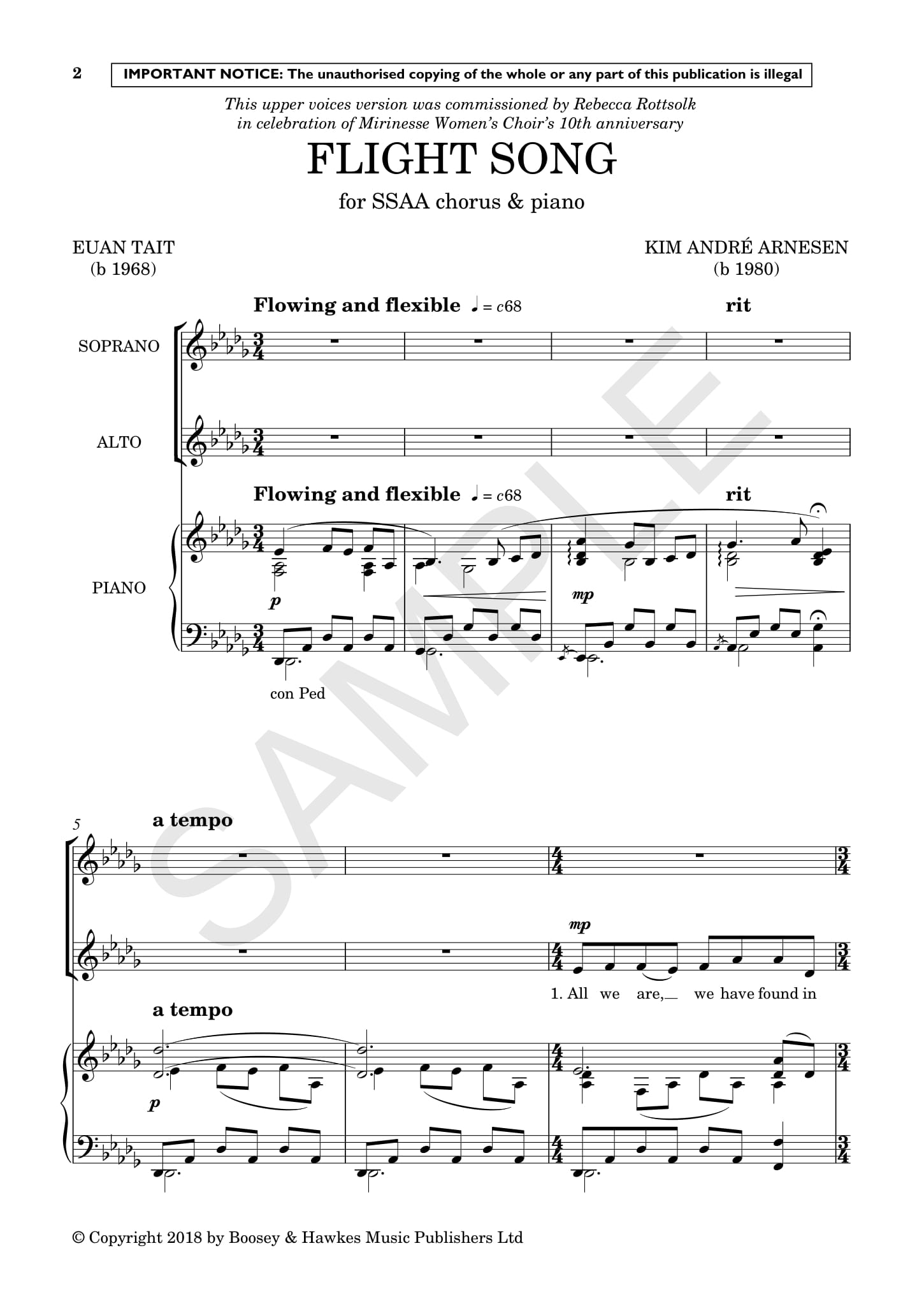 Other Cover Image Flight Song