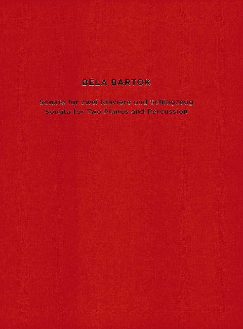 Front Cover Image Sonate für zwei Klaviere und Schlagzeug