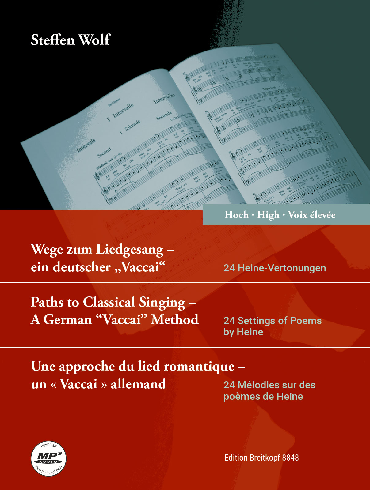 Front Cover Image Wege zum Liedgesang - ein deutscher 'Vaccai' - hohe Stimme