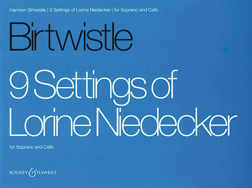 Front Cover Image 9 Settings of Lorine Niedecker