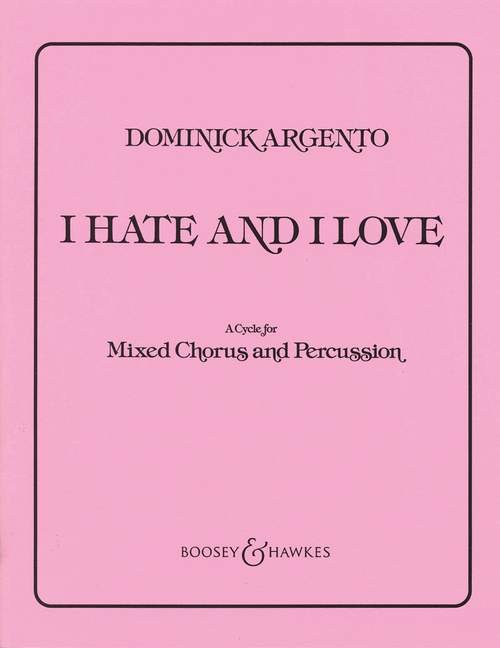 Front Cover Image I Hate and I Love