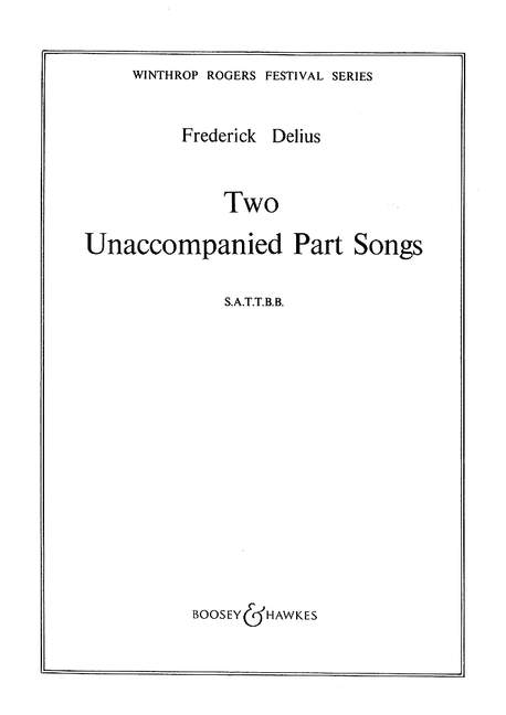 Front Cover Image Two Unaccompanied Part Songs