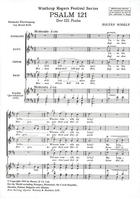Front Cover Image Der 121. Psalm