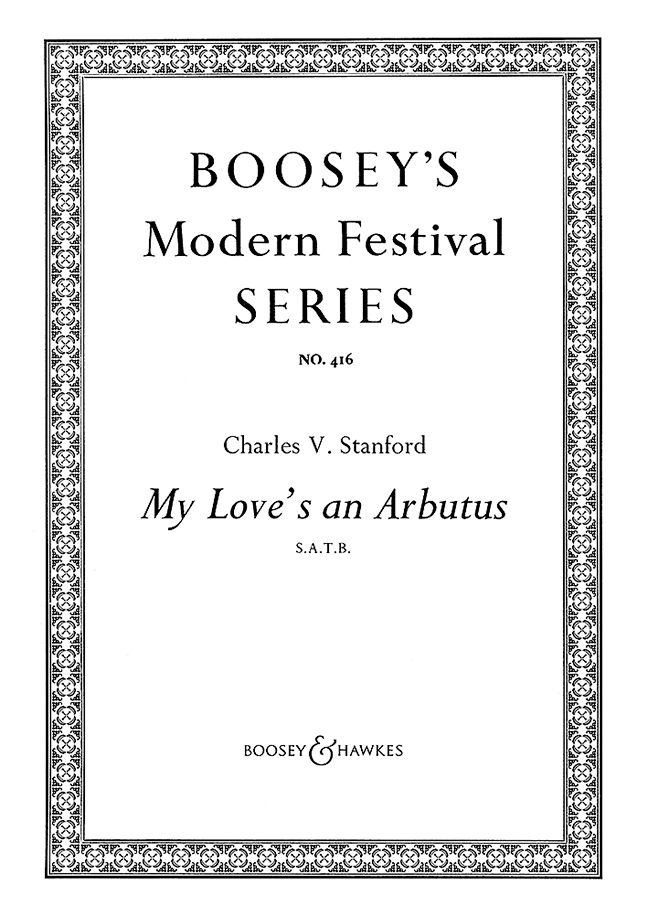 Front Cover Image My love's an arbutus