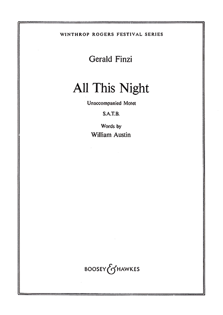 Front Cover Image All this Night op. 33 (1951)