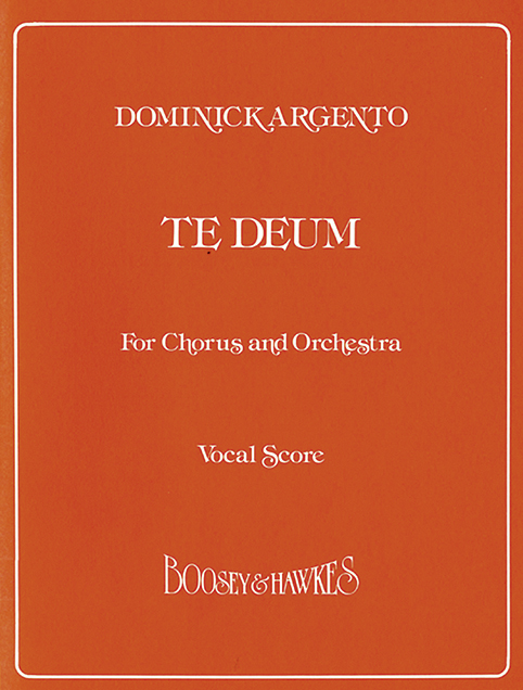 Front Cover Image Te Deum