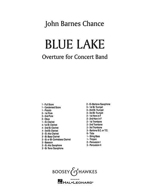 Front Cover Image Blue Lake