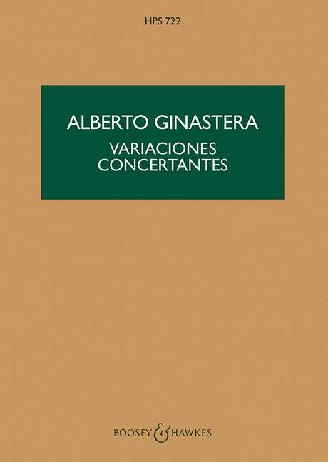 Front Cover Image Variaciones concertantes op. 23 (1953)