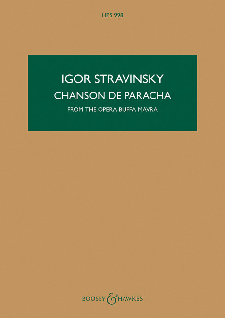 Front Cover Image Chanson de Parasha (1922 - 1923)