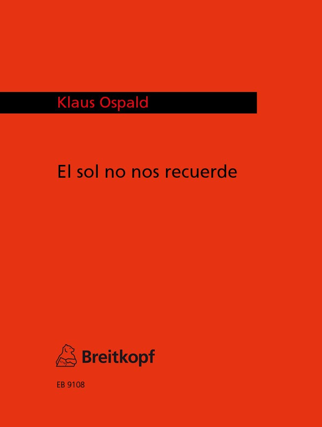 Front Cover Image ... el sol no nos recuerde