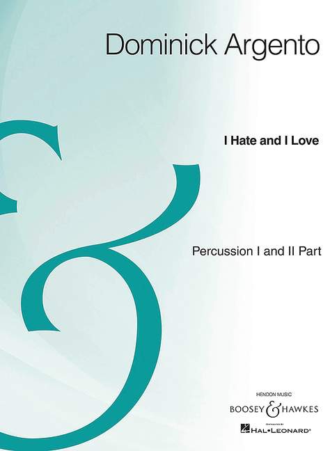 Front Cover Image I Hate and I Love