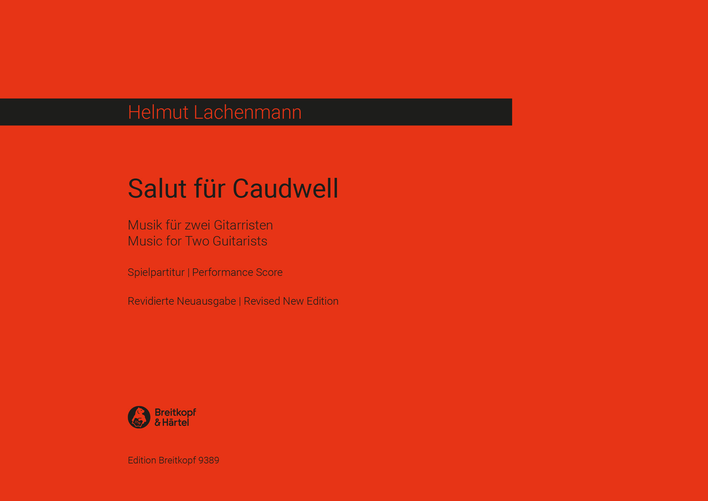Front Cover Image Salut für Caudwell Musik für zwei Gitarristen (1977)