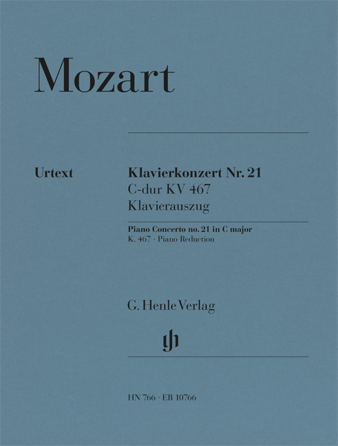 Front Cover Image Konzert für Klavier und Orchester Nr. 21 C-Dur KV 467