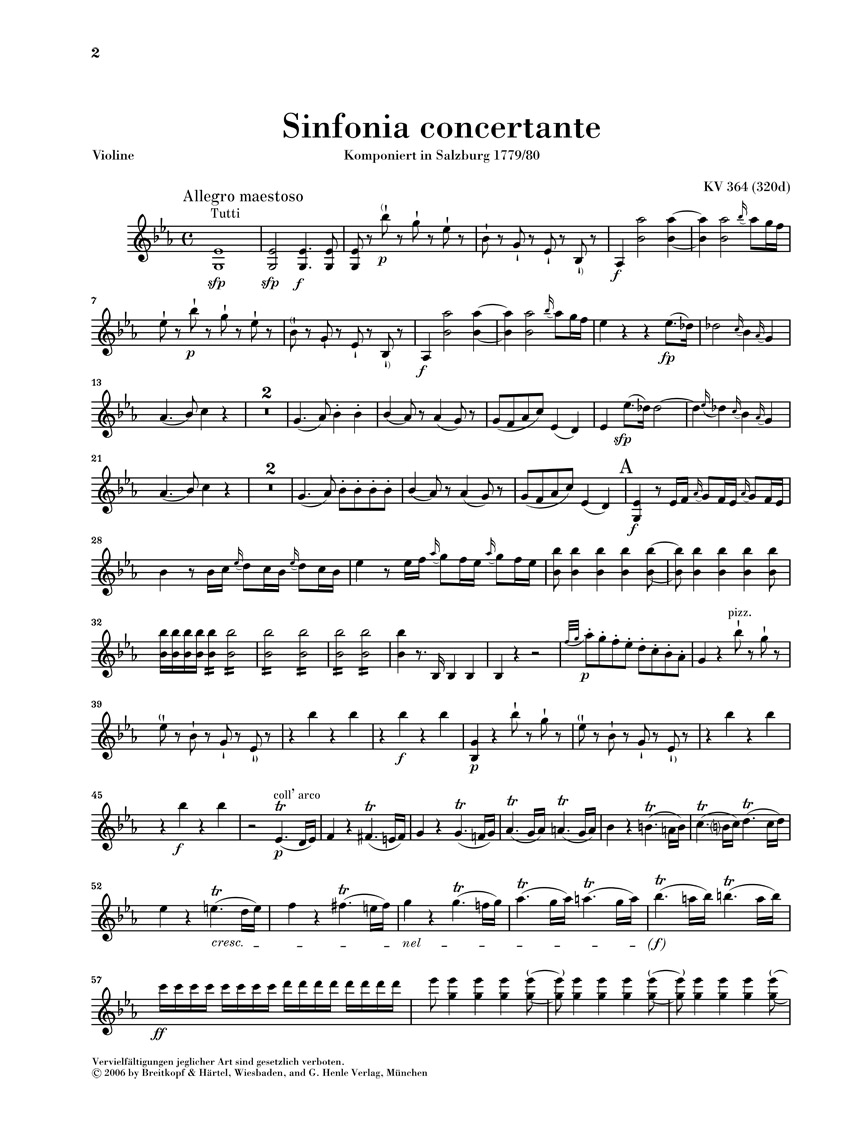 Other Cover Image Sinfonia concertante Es-dur KV 364