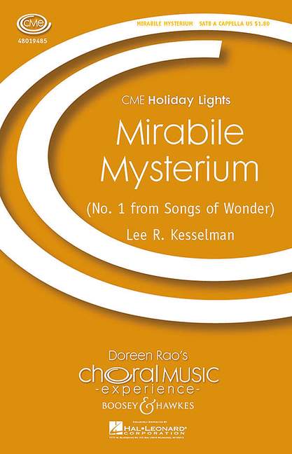 Front Cover Image Mirabile Mysterium