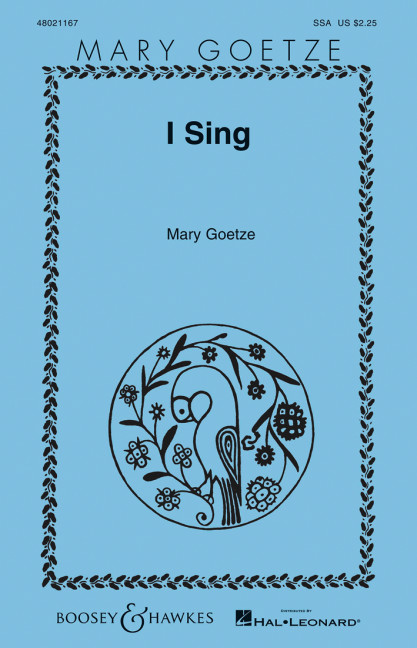 Front Cover Image I Sing