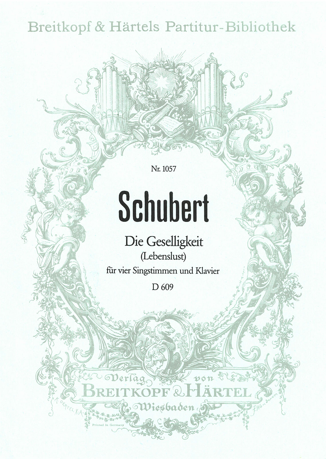 Front Cover Image Die Geselligkeit (Lebenslust) D 609