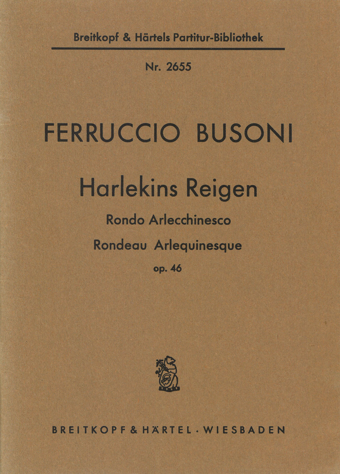 Front Cover Image Rondo arlecchinesco op. 46 K 266