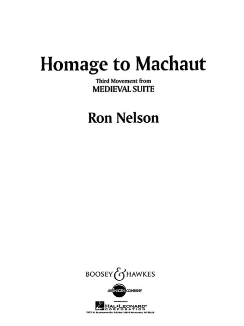 Front Cover Image Medieval Suite